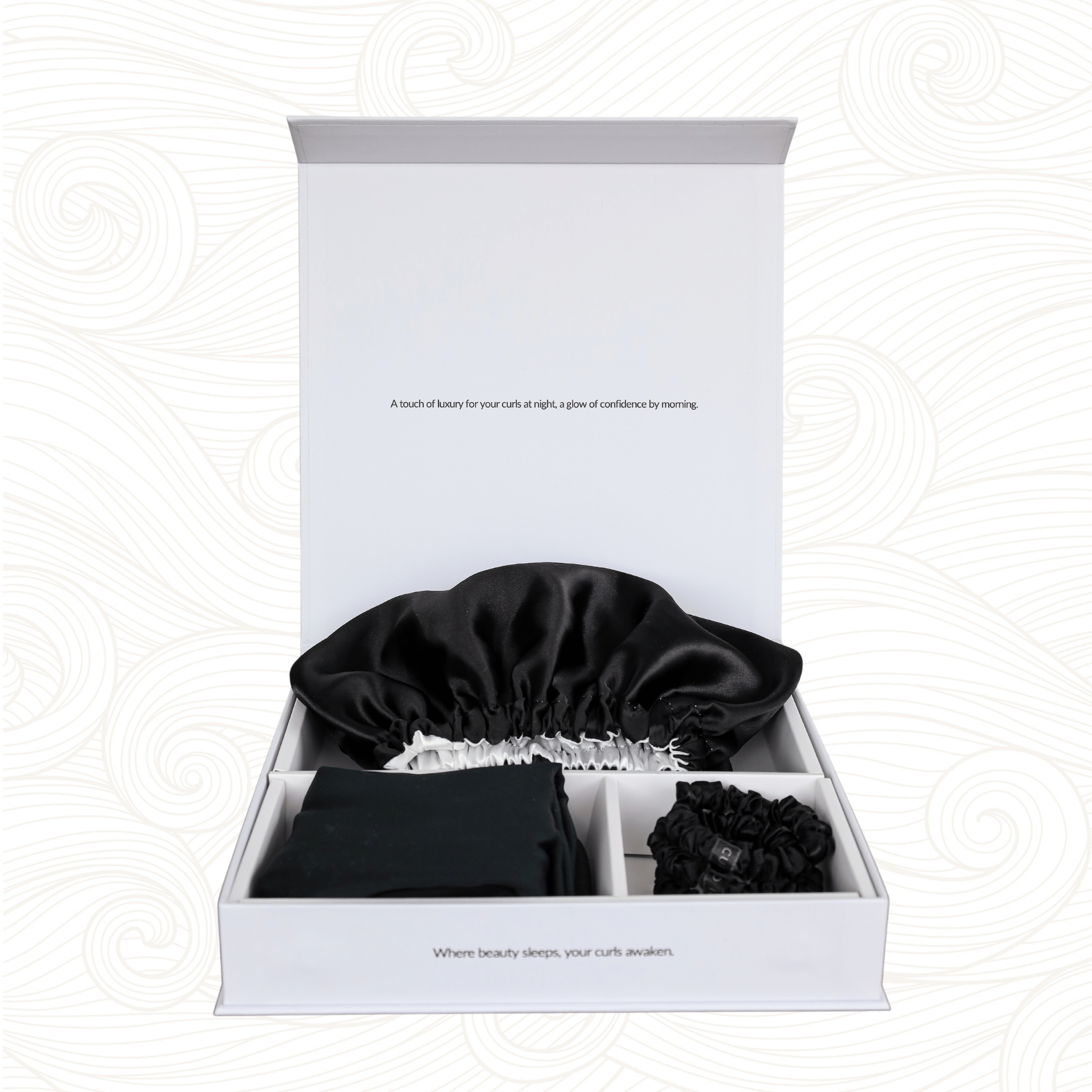 SARI CURLS | Schlaf- und Satin Box - Cloud/Onyx Bundle SARI CURLS