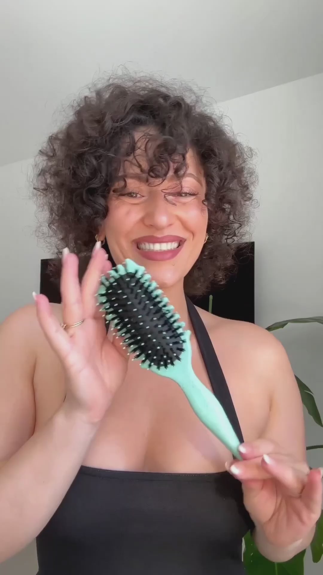 Bounce Curl Brush & Heatless Curls Set – Lockenbürste & Lockenstab Ohne Hitze | Für Dichtes, Lockiges Haar