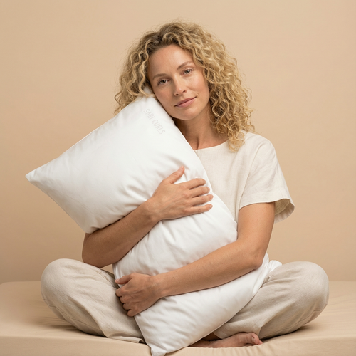 SARI CURLS | Silky 100% Bambus Kissenbezug - White Kissenbezug SARI CURLS
