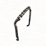 Zazzy Bandz | Hand Wrapped - Beige & Black Zebra